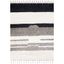 Kenya Hand-Knotted Gray Wool Striped Area Rug