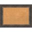 Natural Cork Board with Bark Rustic Char Frame, 29x21 inches