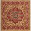 Safavieh Mahal Red and Natural Square Area Rug