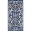 Navy and Beige Rectangular Persian Style Area Rug