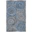 Handmade Blue and Natural Jute 4' x 6' Area Rug