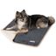 Medium Charcoal and Beige Waterproof Sherpa Fleece Dog Blanket