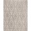 Grey and Ivory Hand-Tufted Wool 8' x 10' Area Rug