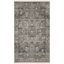 Vintage Persian Grey Charcoal Rectangular Synthetic Area Rug