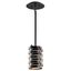 Roswell 8.5" Distressed Bronze Mini Pendant Light