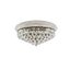 Primo Black and Clear Crystal 10-Light Flush Mount