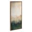 Green Mountain Abstract II Framed Canvas Wall Art, 18x40 Gold