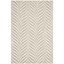 Hand-Tufted Beige Square Wool Accent Rug 30" x 30"