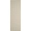 Ivory and Green Handwoven Cotton Runner Rug