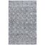 Ebony Silver and Black Hand Tufted Wool Area Rug 4' x 6'