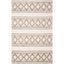 Handwoven Taupe & Ivory Wool-Cotton Blend Area Rug - 9' x 12'