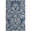 Bella Navy and Gray Hand-Tufted Wool Area Rug