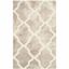 Ivory and Beige Hand-Tufted Wool Area Rug 2' x 3'