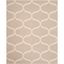 Light Beige and Ivory Hand-Tufted Wool Area Rug, 8' x 10'