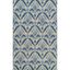 Blue and Beige Hand Tufted Wool Rug, 3'6" x 5'6"