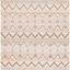 Ivory Hand-Tufted Wool Square Area Rug