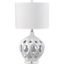 Regina White Ceramic 29-inch Table Lamp with Cotton Shade