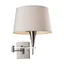 Polished Chrome 1-Light Dimmable Swingarm Sconce