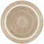 Coastal Cottage Braided Jute Round Rug, 6', Off-White