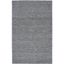 Hand-Tufted Black Wool Rectangular Area Rug