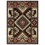 Rustic Buffalo Southwest Red 63" Polypropylene Area Rug