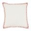 White Cotton Chunky Whip Stitch Euro Throw Pillow