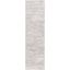 Grey and Ivory Flat Woven Shag Runner Rug