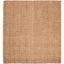 Handmade Beige Geometric Jute Square Area Rug