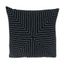 Black Cotton Patchwork Stitch Euro Pillow Cover