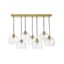 Lark Rumi 40" Lacquered Brass Modern 7-Light Pendant