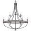 Gulliver Graphite Black Two-Tier 9-Light Chandelier