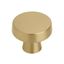 Champagne Bronze Round Modern Cabinet Knob with Mounting Hardware