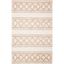 Ivory Geometric Handwoven Wool-Cotton Blend Rug - 3' x 5'