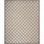 Elegant Hand-Tufted Wool Rectangular Rug in Gray, 8' x 10'