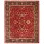 Hand-Knotted Red Synthetic Rectangular 8' x 10' Area Rug