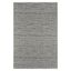 Geometric Charcoal Gray Flat Woven Synthetic Area Rug 6'7" x 9'6"