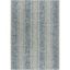 Light Grey/Blue Synthetic Easy-Care Rectangular Area Rug