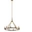 Emmala 10-Light Art Deco Chandelier in Brushed Natural Brass