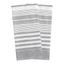 Graphite Dual Terry Stripe Cotton Kitchen Towel Set