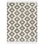 Kenya Black and Ivory Hand-Knotted Wool 8' x 10' Area Rug