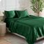 King Forest Green Satin Deep Pocket Sheet Set