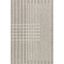 Gray and White Wool Striped 4' x 6' Area Rug