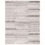 Abstract Gray Shag 9' x 12' Hand-Knotted Synthetic Area Rug