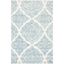 Ivory Abstract Hand-Tufted Wool Rectangular Rug 24" x 36"