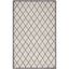 Elegant Hand-Tufted Woolen Area Rug in Dark Grey/Light Grey, 5' x 8'