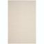 Ivory Hand-Woven Wool and Synthetic 4' x 6' Area Rug