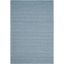 Coastal Charm Blue/Ivory Diamond Handwoven Wool 6' x 9' Rug