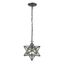 Star 1-Light Mini Pendant in Oiled Bronze with Clear Glass