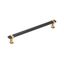 12-inch Brushed Matte Black and Champagne Bronze Appliance Pull