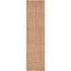 Natural Jute 2'3" x 18' Handmade Braided Runner Rug